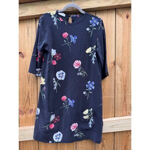 Equipment Femme Floral‎ Print Silk Dress XS/TP Short Sleeve Pocket